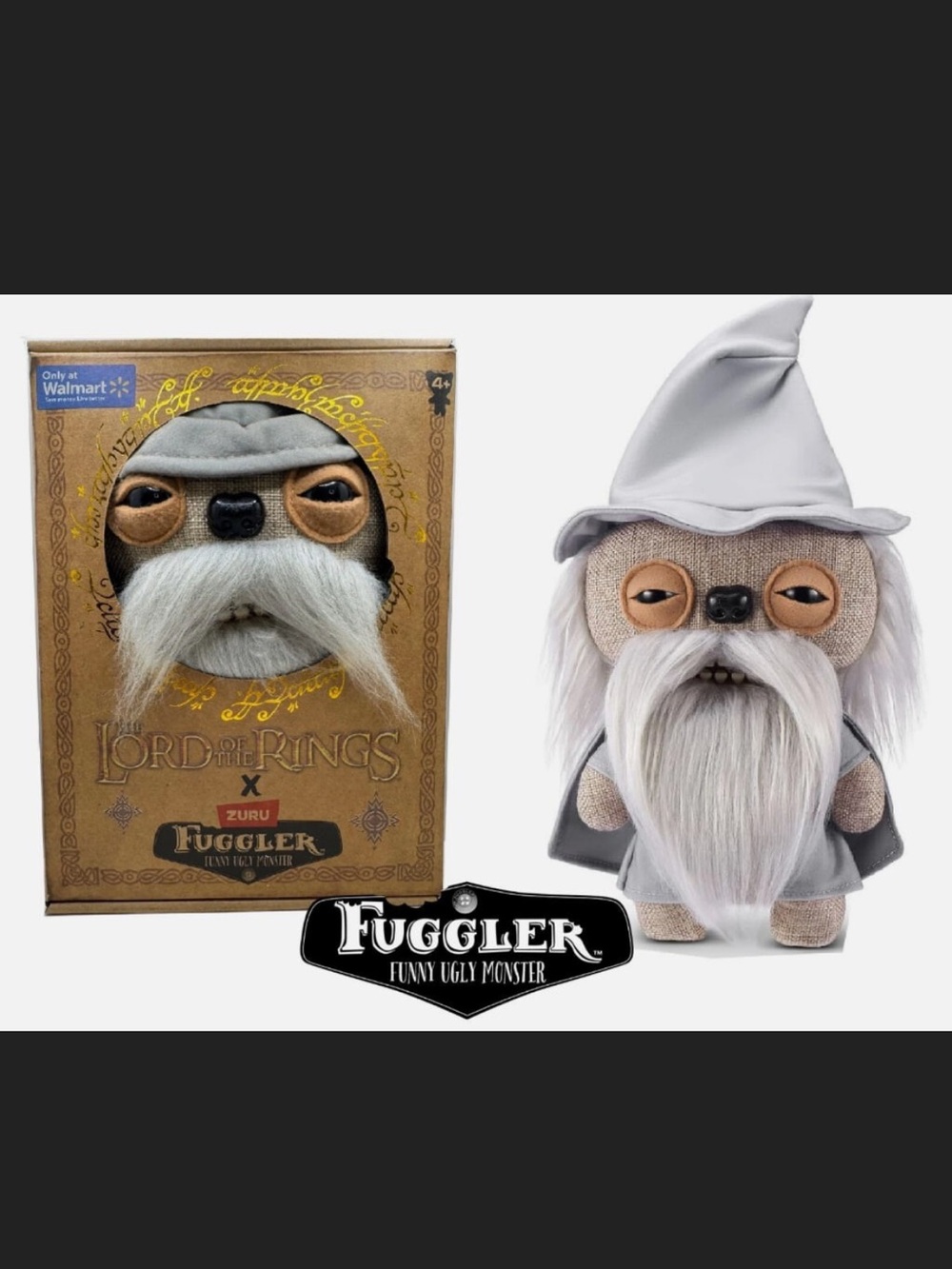 •ZURU• Fuggler LOTR Gandalf Funny Ugly Monster >> 9” plush NWT NIB
